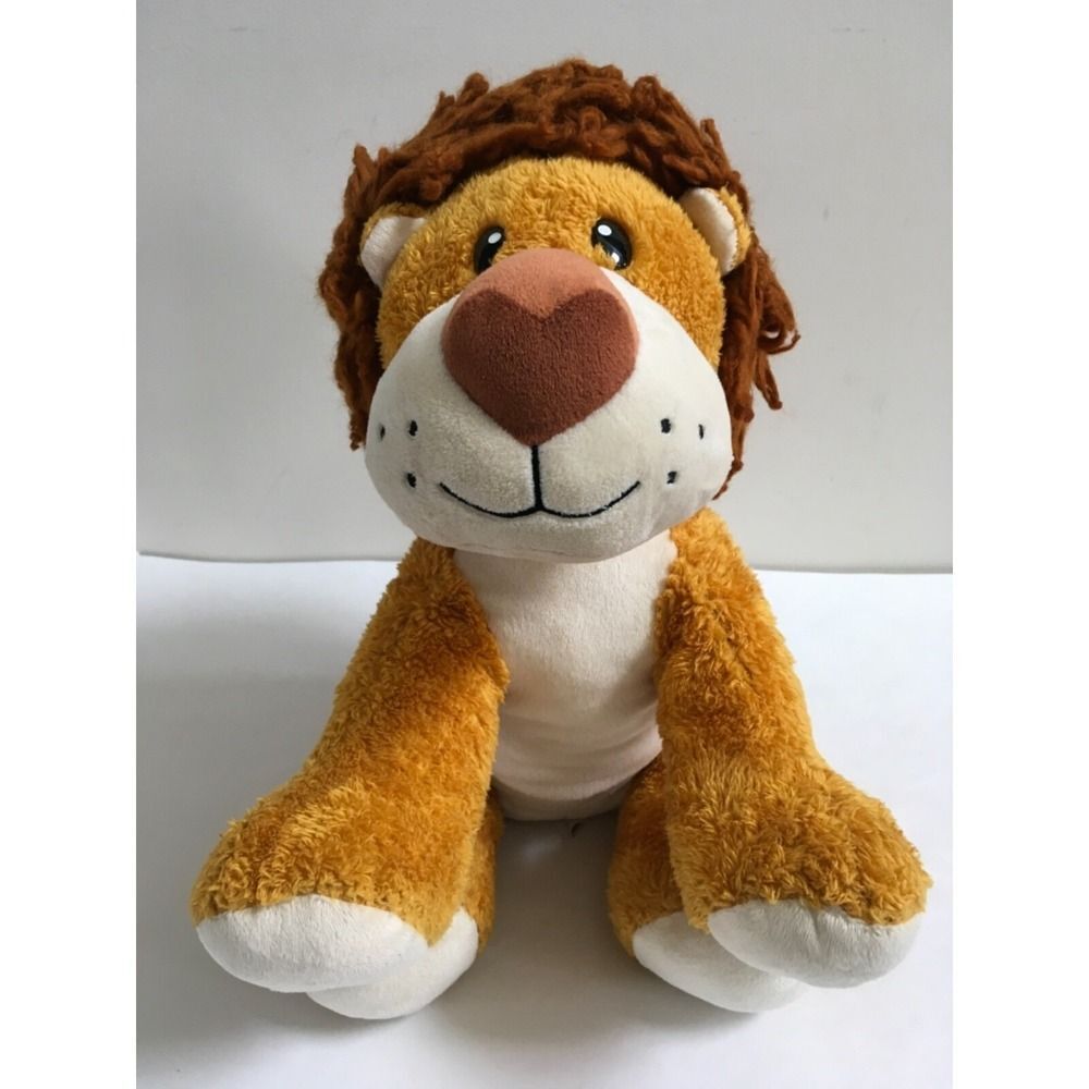 Build A Bear Huge Hearted Lion Plush Stuffed Animal Toy 14" Retired 2013 BABW